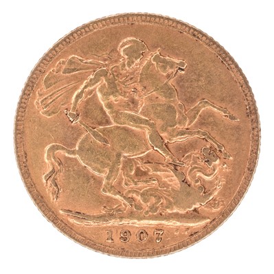 Lot 53 - King Edward VII, Sovereign, 1907