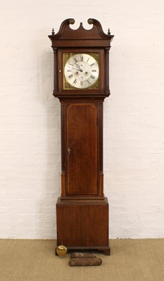 Lot 167 - A George III Oak and Mahogany Longcase Clock