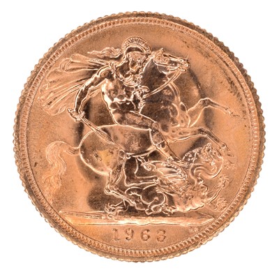 Lot 59 - Queen Elizabeth II, Sovereign, 1963