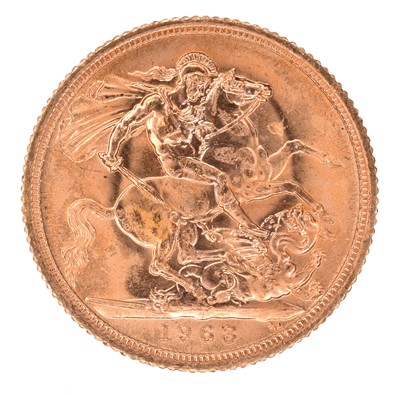 Lot 61 - Queen Elizabeth II, Sovereign, 1963