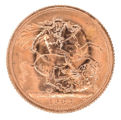 Lot 64 - Queen Elizabeth II, Sovereign, 1963