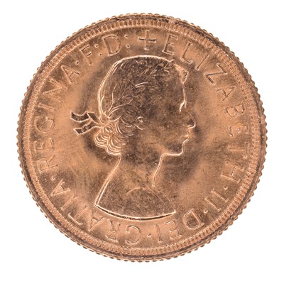 Lot 71 - Queen Elizabeth II, Sovereign, 1963