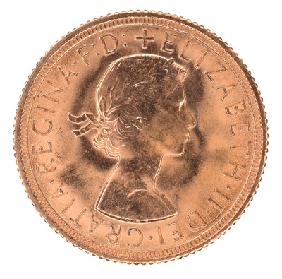 Lot 75 - Queen Elizabeth II, Sovereign, 1963