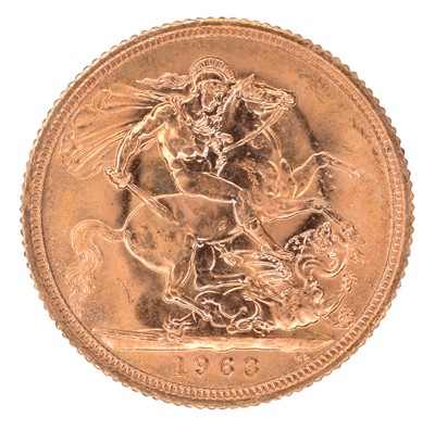 Lot 76 - Queen Elizabeth II, Sovereign, 1963