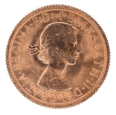 Lot 77 - Queen Elizabeth II, Sovereign, 1963