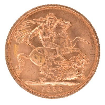 Lot 80 - Queen Elizabeth II, Sovereign, 1958