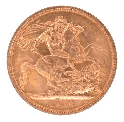 Lot 81 - Queen Elizabeth II, Sovereign, 1958