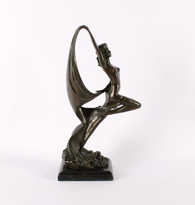 Lot 107 - Tall Art Deco Style Bronze Sculpture