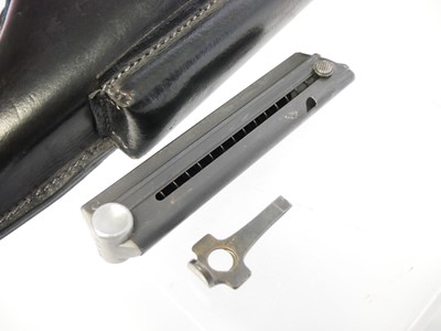 Lot 778 - Reproduction WWII Luger PO8 leather holster,...