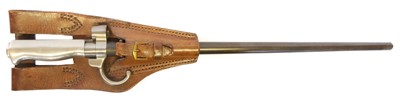 Lot 242 - French M.1886 Lebel rifle bayonet with...