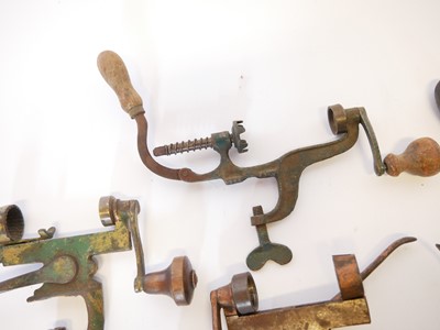 Lot 719 - Nine shotgun roll turn over tools, for 12 and...