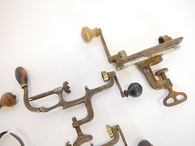 Lot 719 - Nine shotgun roll turn over tools, for 12 and...