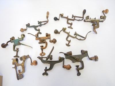 Lot 719 - Nine shotgun roll turn over tools, for 12 and...