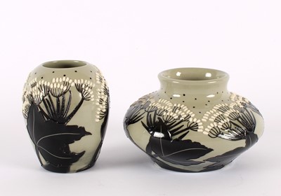 Lot 127 - Two "Summer Silhouette" Vases by Moorcroft