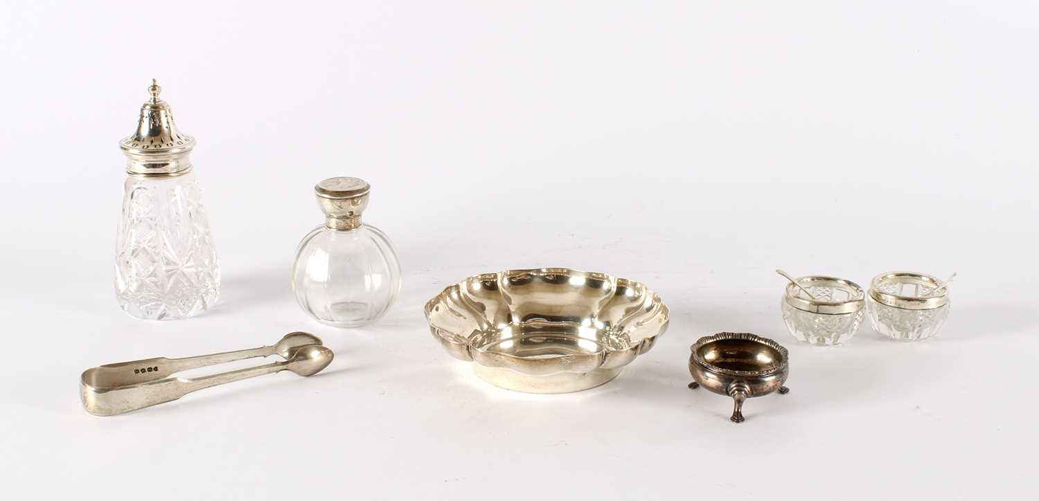 Lot 50 - A Group of 19th Century and Later Hallmarked Silver and Silver-Mounted Items
