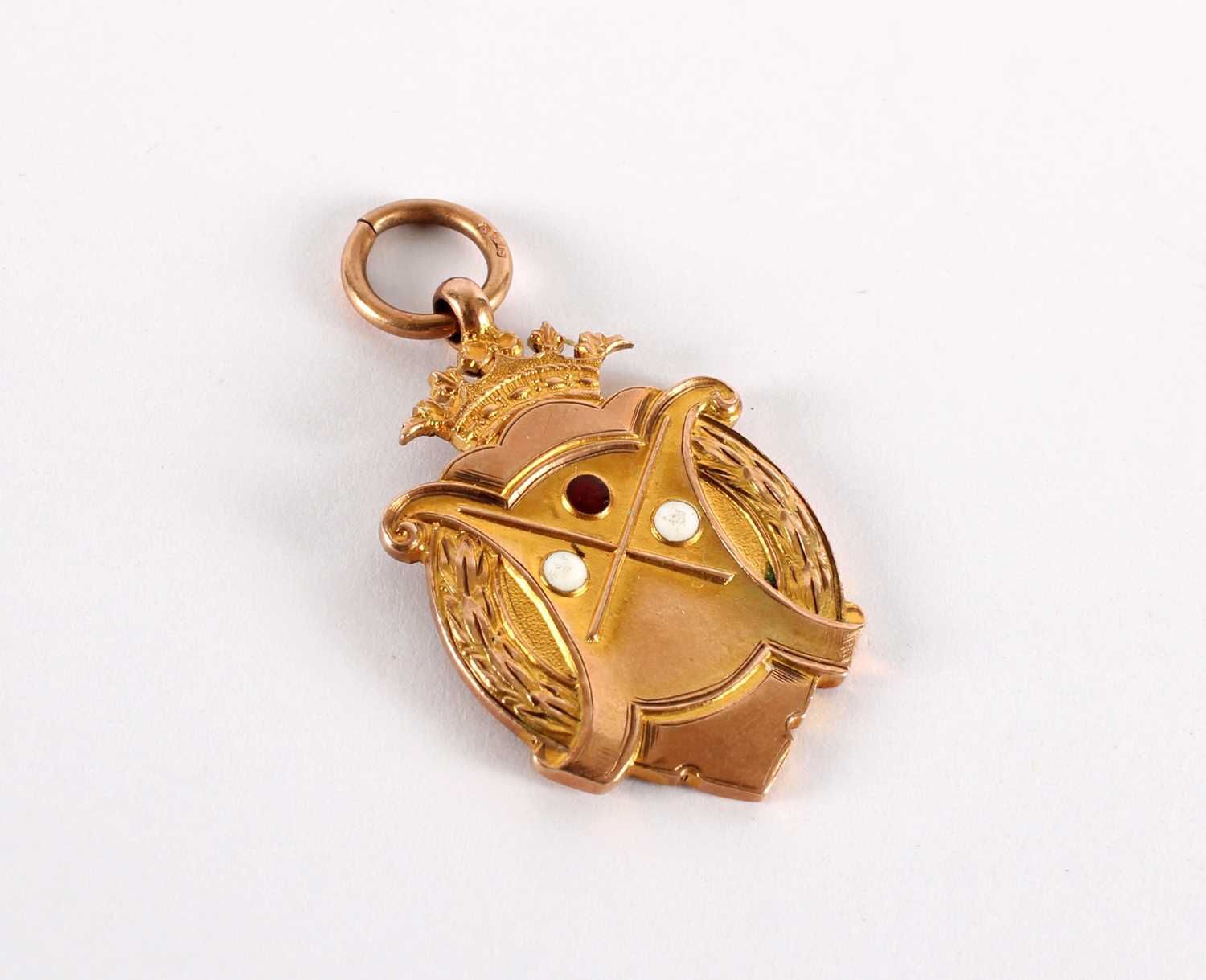 Lot 58 - A George V 9ct Rose and Yellow Gold Billiards Medal