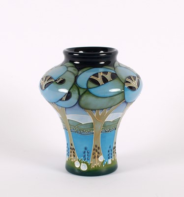 Lot 138 - "Sapphire Blues" Vase by Moorcroft