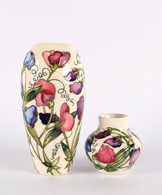 Lot 140 - Two "Sweetness" Vases by Moorcroft