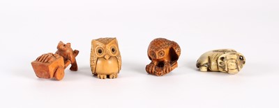 Lot 89 - A Group of Four Japanese Netsuke