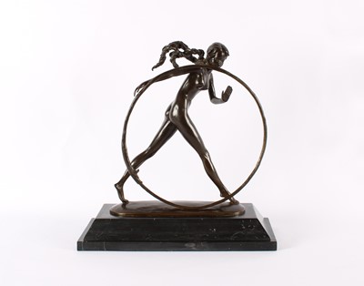 Lot 108 - Large Art Deco Style Bronze Sculpture