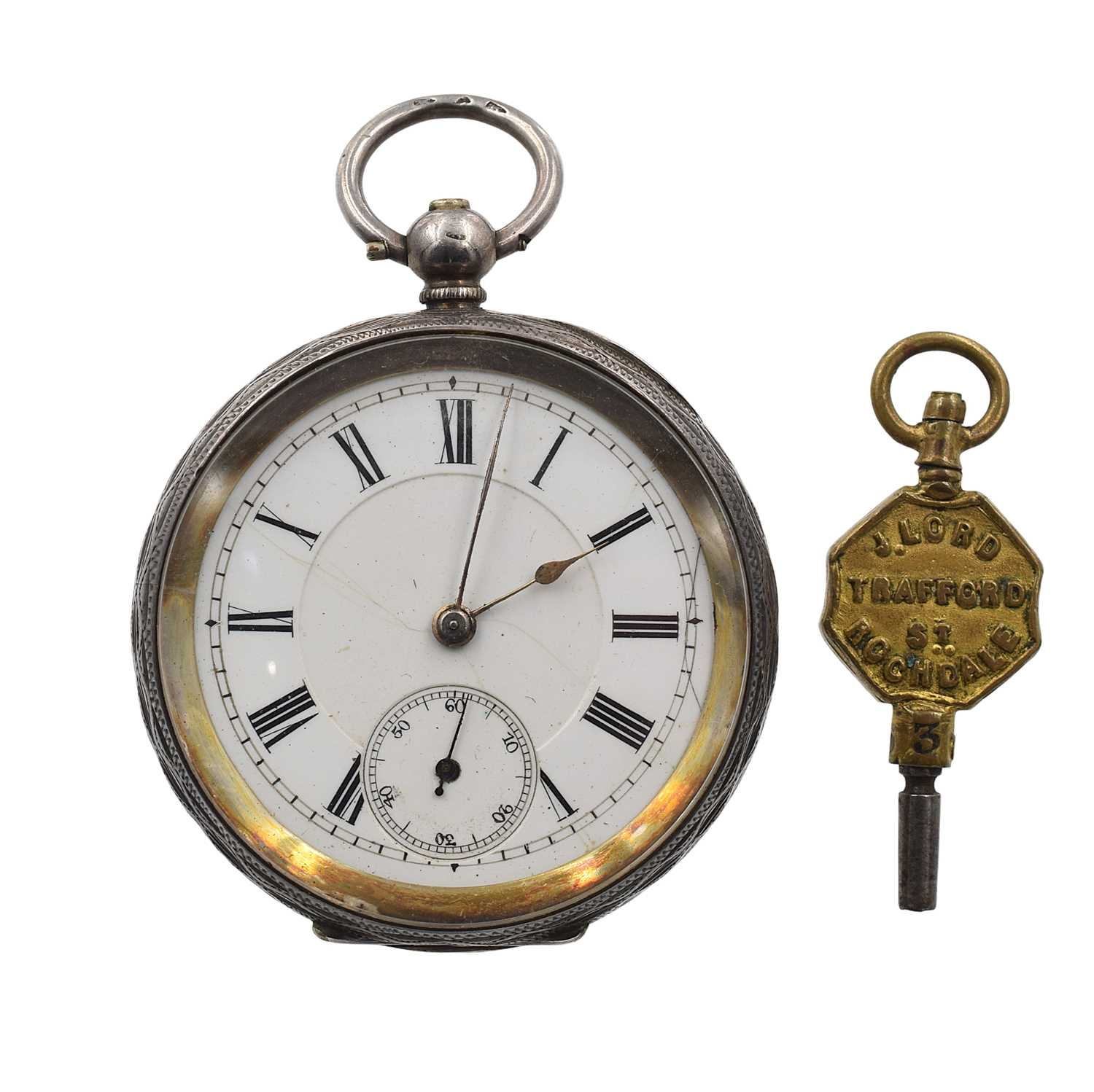 Lot A silver antique pocket watch