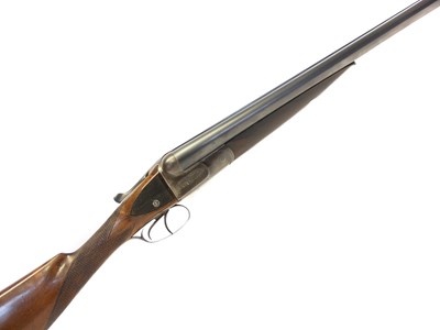 Lot 555 - Greener 12 bore side by side shotgun, serial...