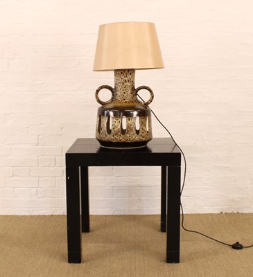 Lot 248 - Large West German Pottery Table Lamp