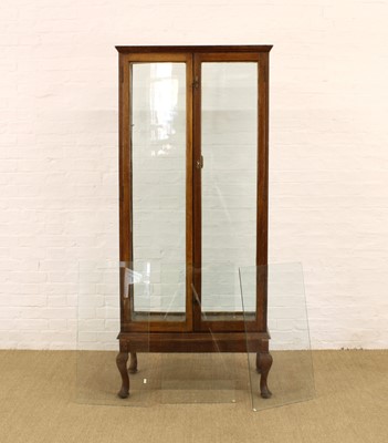Lot 220 - An Early 20th Century Oak Framed Vitrine or Display Cabinet on Stand