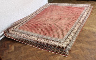 Lot 258 - A Good and Large Persian Sarouk Mir Carpet
