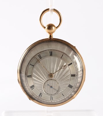 Lot 37 - An 18ct Gold Open Faced Lever Pocket Watch with Quarter Repeat