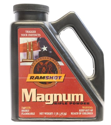 Lot 898 - Ramshot magnum rifle powder net 045kg UK...