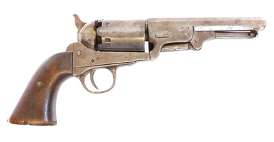 Lot 24 - Belgian .36 percussion revolver, serial number...