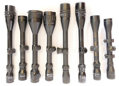 Lot 841 - Eight various rifle telescopes.