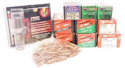 Lot 879 - Mixed calibre FMJ bullets and  Lee Die set,...