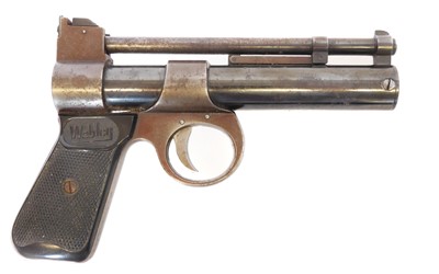Lot 143 - Webley Junior .177 air pistol, with cylinder...