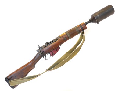 Lot 116 - Deactivated Lee Enfield No.4 bolt action rifle...