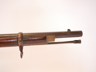 Lot 54 - Enfield P53 percussion rifle, 39inch barrel...
