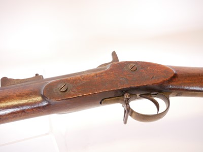 Lot 54 - Enfield P53 percussion rifle, 39inch barrel...