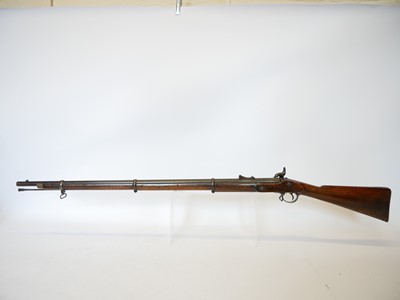 Lot 54 - Enfield P53 percussion rifle, 39inch barrel...