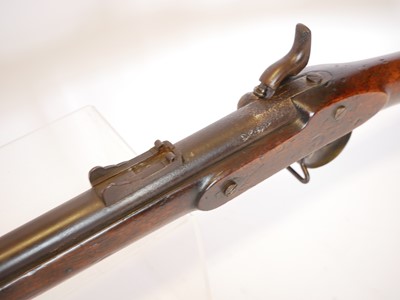 Lot 54 - Enfield P53 percussion rifle, 39inch barrel...