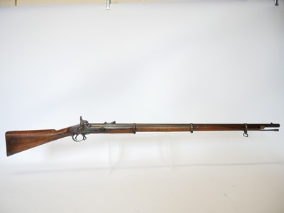 Lot 54 - Enfield P53 percussion rifle, 39inch barrel...