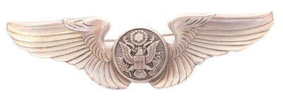 Lot 307 - US Army Air Force wings, marked sterling to...