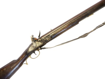 Lot 50 - Volunteer flintlock .650 Baker type rifle,...