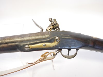 Lot 46 - Flintlock volunteer Brown Bess musket by...