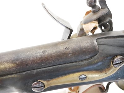 Lot 46 - Flintlock volunteer Brown Bess musket by...