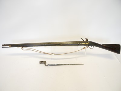 Lot 46 - Flintlock volunteer Brown Bess musket by...