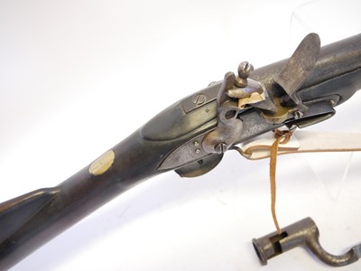 Lot 46 - Flintlock volunteer Brown Bess musket by...