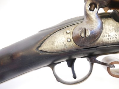 Lot 46 - Flintlock volunteer Brown Bess musket by...