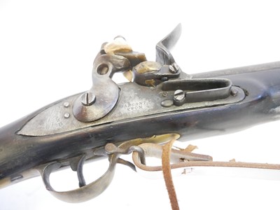 Lot 46 - Flintlock volunteer Brown Bess musket by...