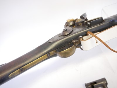 Lot 46 - Flintlock volunteer Brown Bess musket by...